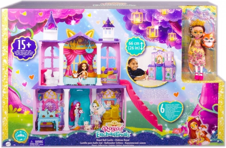 Enchantimals királyi palota – játékszett babával és rókával