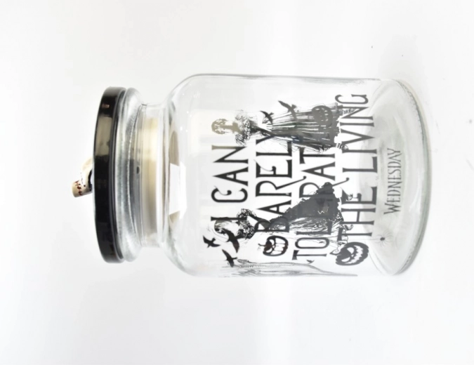 WEDNESDAY üvegcukorkás doboz tetővel