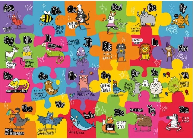 Gibsons nagy padlópuzzle rendhagyó ábécé gyerekeknek