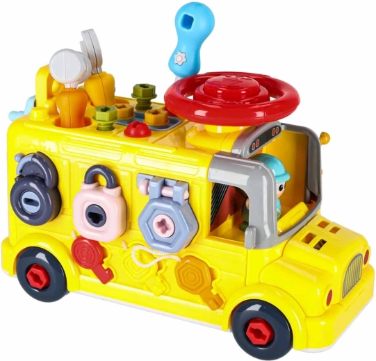 Guruló, aktivitásokkal teli busz