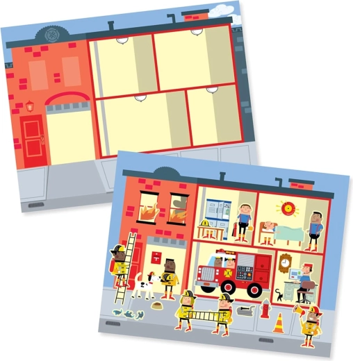 Ragasztós könyv Az én városom – többször használható matricák MELISSA & DOUG