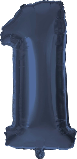 TORO fólia lufi szám 1, 30 cm, kék