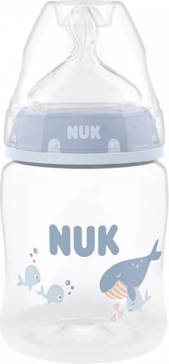 NUK First Choice cumisüveg hőmérséklet-ellenőrzéssel 150 ml whale - 1 db