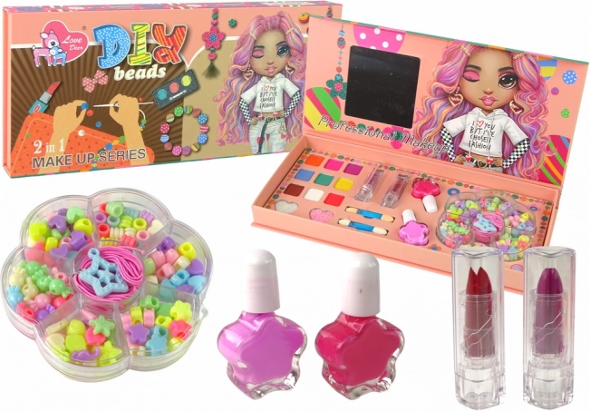 Kreatív Smink és Ékszer Készlet 2 az 1-ben 100 db