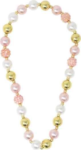 Pink Poppy gyöngyös nyaklánc koronával