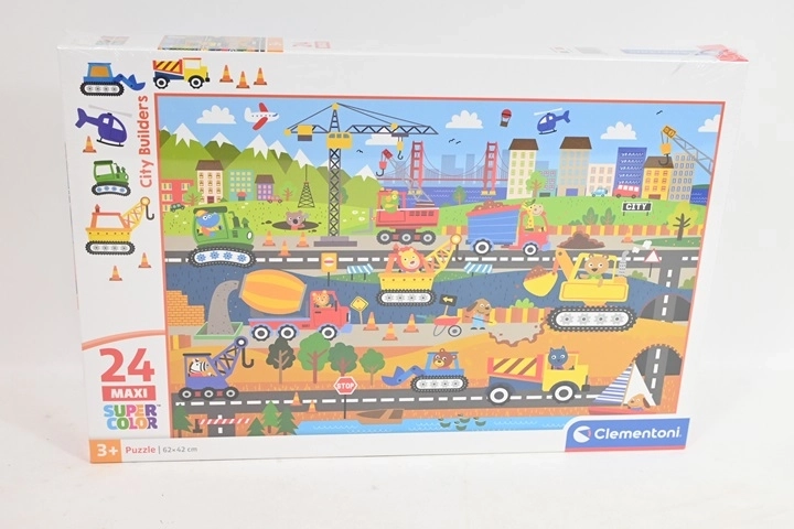 Clementoni maxi puzzle gyerekeknek City builders 24 darabos