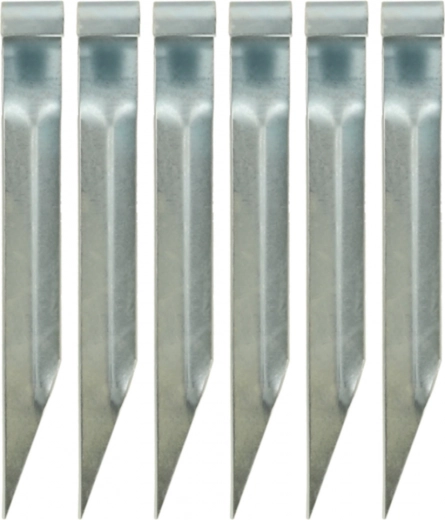 Trambulinahorgonyok – acél rögzítőkampók, 6 db (35 × 4 cm)