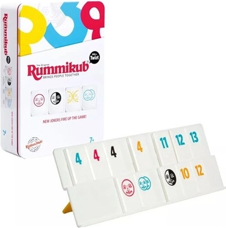 TMT Rummikub 3 az 1-ben utazójáték fémdobozban