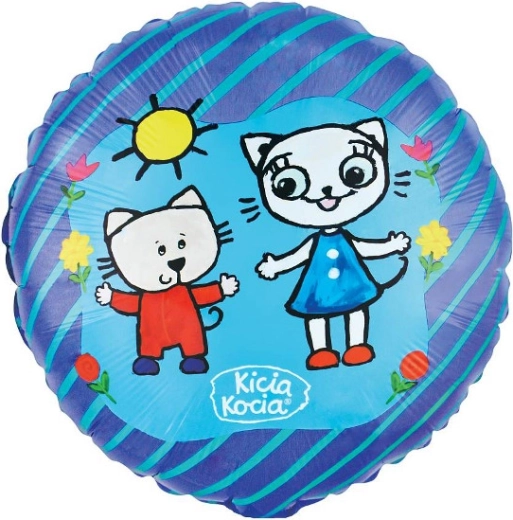 Kicia Kocia és Nunuś fólia lufi 46 cm