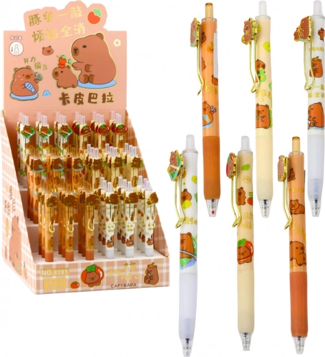 Kapibara mintás golyóstoll kék tintával 0,5 mm