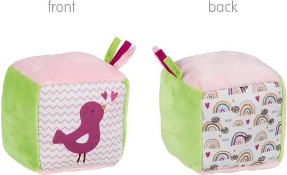 Goki textil motoros kocka Madárka/Szivárvány