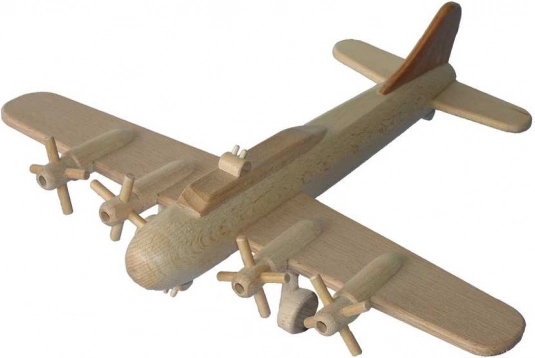 Nagy fa B17 bombázó repülőgép modell