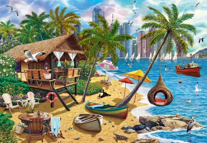 Puzzle Nyár a városban 1000 darab CASTORLAND