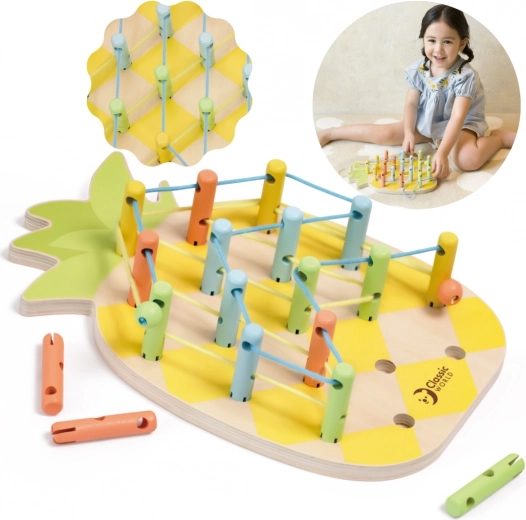 Fa Fűzős Játék Ananász Classic World