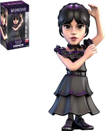 Minix gyűjthető figura Wednesday Addams báli ruhában – 1 db