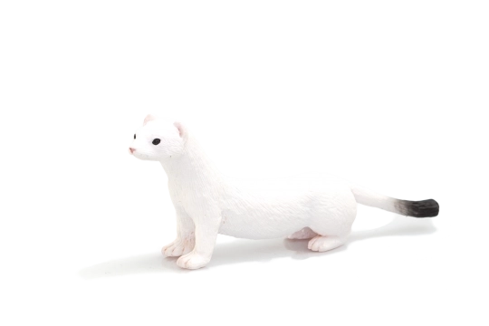Mojo hermelin téli bundában figura