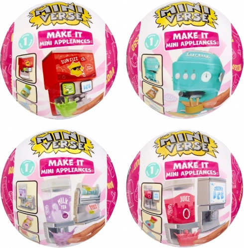 Miniverse Make It Mini Appliances – mini ital-készítő háztartási gépek