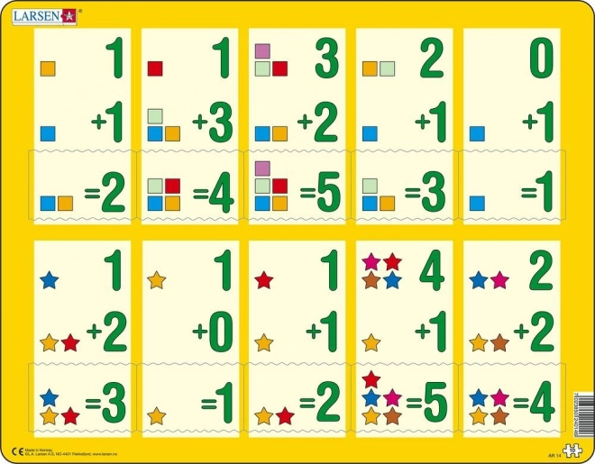 Összeadási puzzle ötig 10 darabos