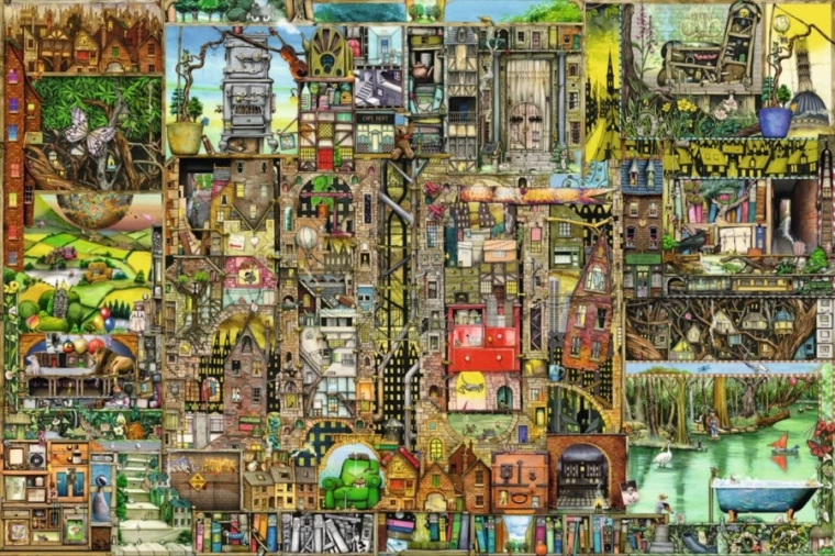 Ravensburger Puzzle Bizar város 5000 db