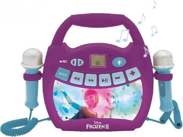 Digitális karaoke lejátszó LED fényekkel – Jégvarázs
