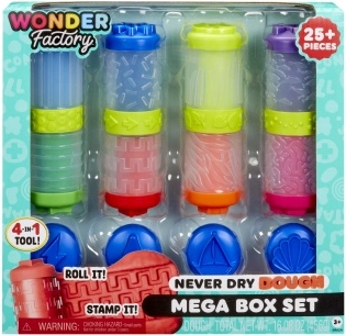 Wonder Factory nem száradó gyurma és formázható homok mega kreatív készlet