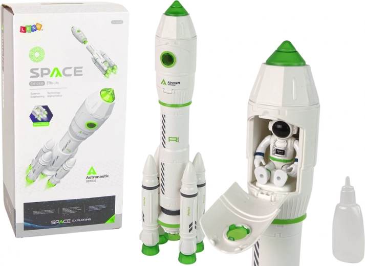 Kozmikus rakéta füsttel, fénnyel és hangokkal gyerekeknek
