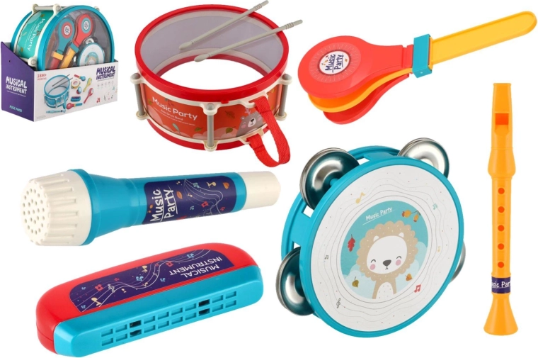 Gyermek hangszerkészlet 9 db – music party