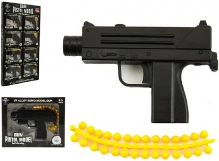 Teddies gyermek játékkpisztoly 11 cm puha golyókkal