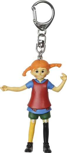Pippi – kulcstartó Pippi Harisnyás Pippi figurával