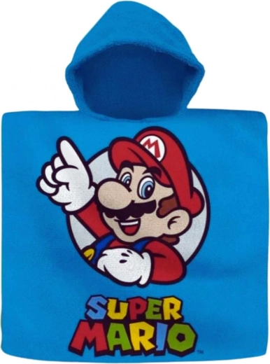 Kapucnis poncsó törölköző Super Mario (Euroswan) - 1 db