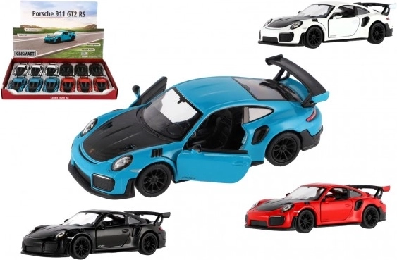 Porsche 911 GT2 RS autómodell fém/műanyag 13 cm felhúzható mechanizmussal