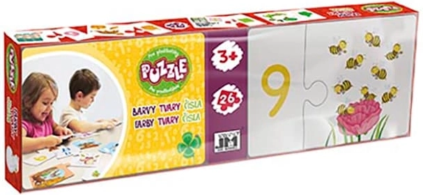 Puzzle óvodásoknak: számok, színek és formák
