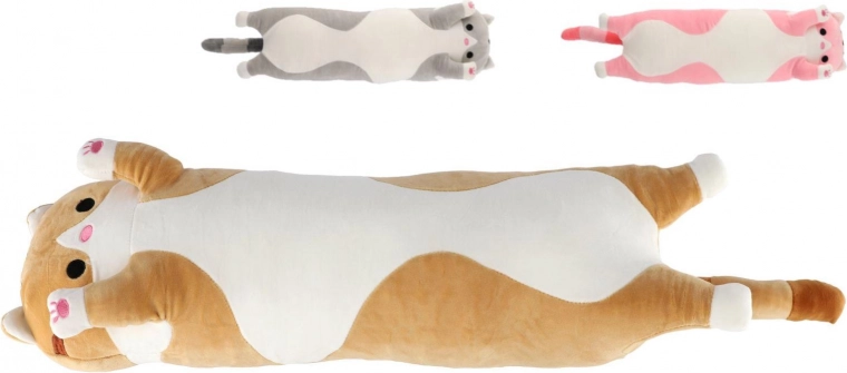 Plüss Fekvő Cica 65 cm