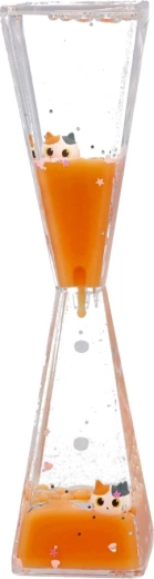 Zselés homokóra narancssárga 3D cicával