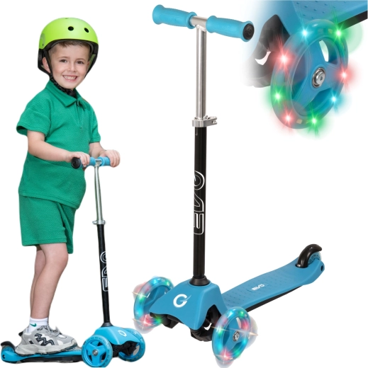 EVO Light Up Mini Cruiser kék világító, háromkerekű gyerekroller