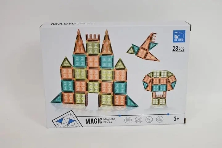 Mágneses építőkészlet 28 darabbal
