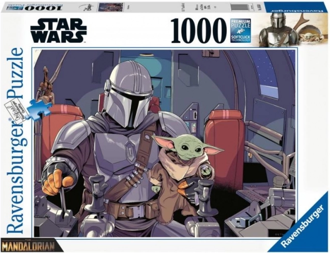 Ravensburger puzzle STAR WARS: THE MANDALORIAN 1000 darabos