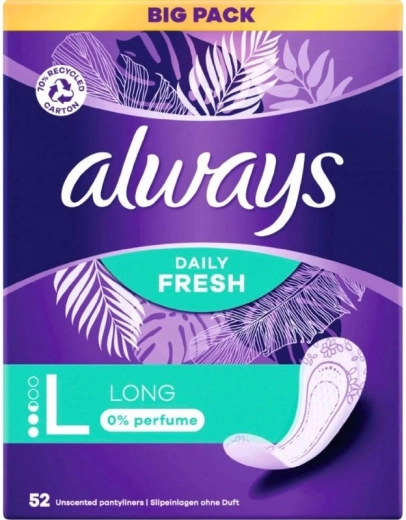 Always Daily Fresh Long tisztasági betétek 52 db