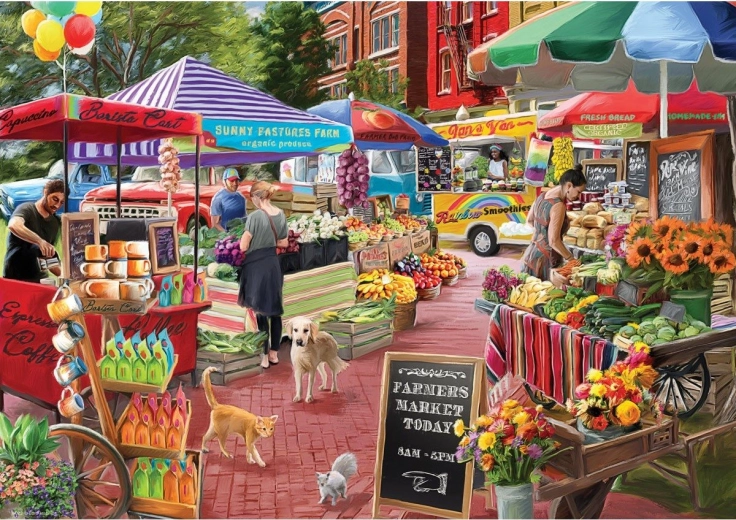 Eurographics Puzzle Nap a termelői piacon 104 darab