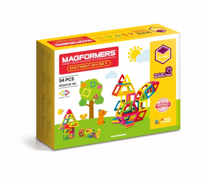Első MAGFORMERS-em – mágneses építőkészlet, 54 darab
