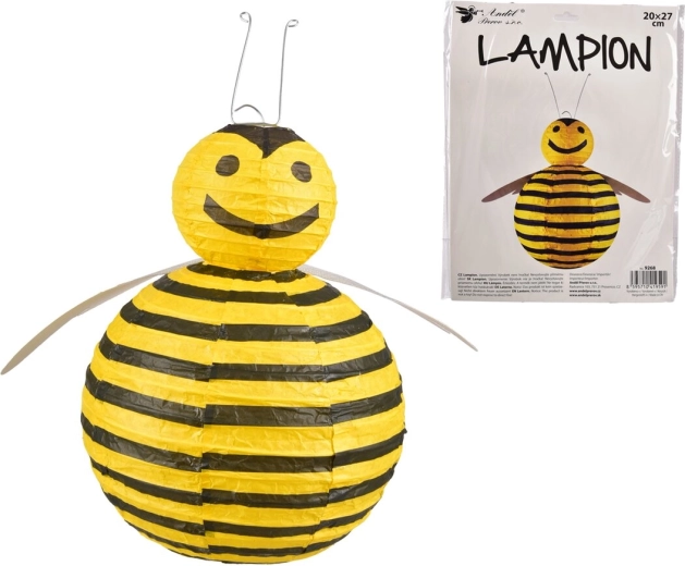 Sárga méhecskés lampion