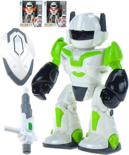 Adar Robot dominator harci robot fegyverrel és pajzzsal 24 cm, fénnyel és hanggal – 1 db