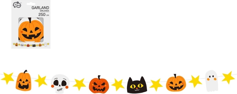 Halloween papírfüzér 250 cm