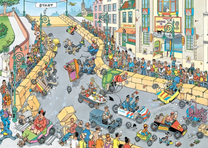 Jumbo puzzle Jan van Haasteren – Szappandoboz-verseny, 1000 darab