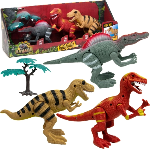 Boley mozgatható dinoszaurusz készlet fénnyel és hanggal