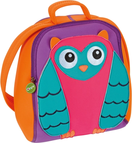 Gyerek hátizsák bagoly mintával, 30 cm