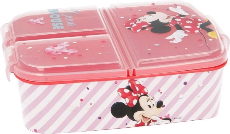 Minnie Mouse uzsonnás doboz 3 rekesszel