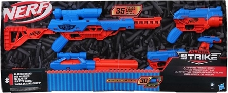 Nerf Alpha Strike Ultimate Mission Pack – 5 blaster és 30 szivacslövedékből álló készlet
