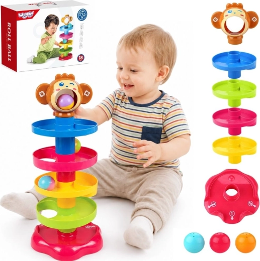 Woopie Baby spirálos golyópálya 3 labdával