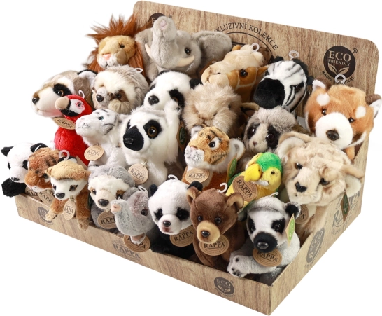Eco‑barát RAPPA plüss egzotikus állatok display